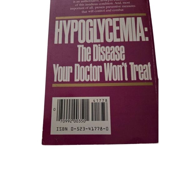 Hypoglycemia: the disease your doctor won't treat by Jeraldine Saunders and Harv - Picture 2 of 6